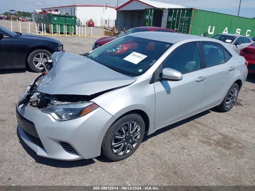 2015 Toyota Corolla Le VIN: 2T1BURHE0FC440770 Lot: 39612014