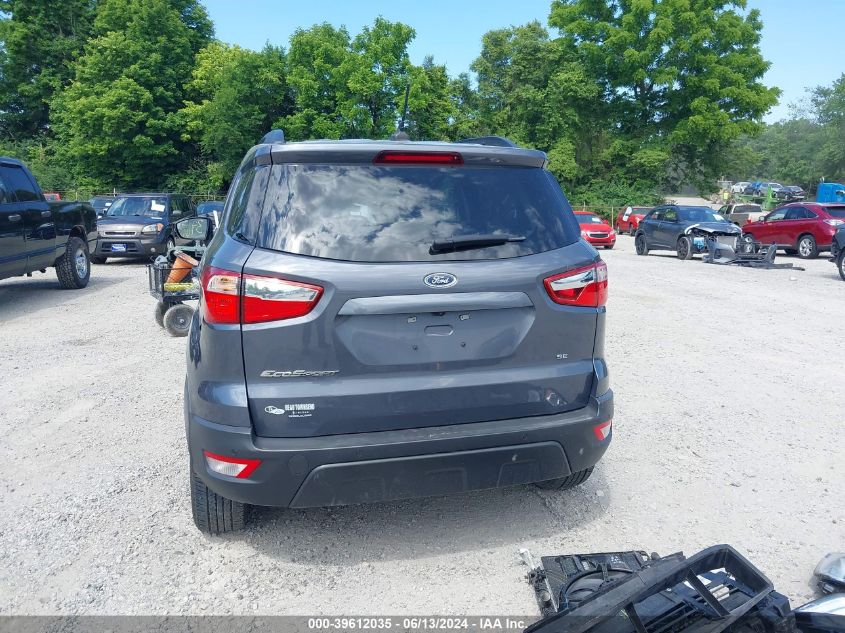 2021 Ford Ecosport Se VIN: MAJ3S2GE6MC438472 Lot: 39612035