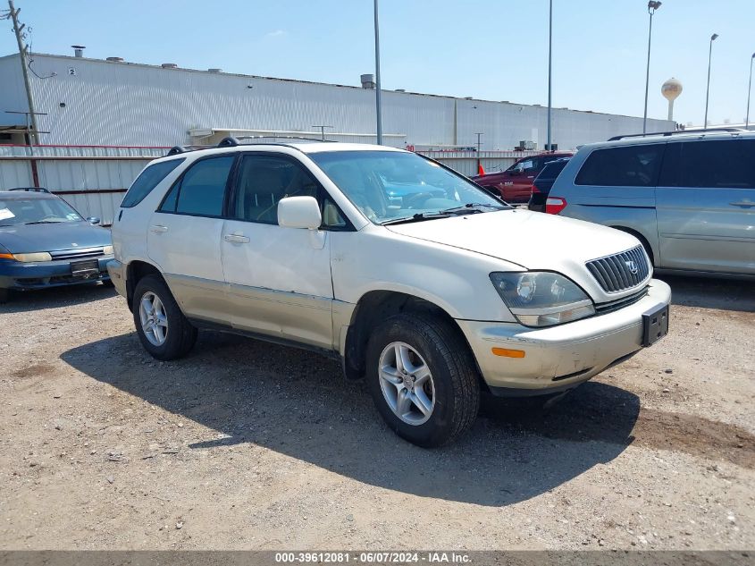 2000 Lexus Rx 300 VIN: JT6GF10U9Y0063249 Lot: 39612081