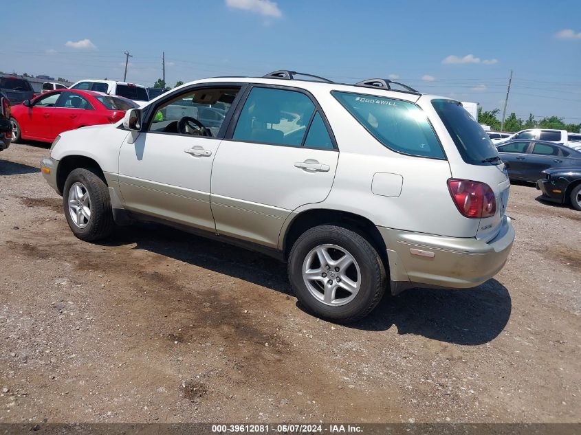 2000 Lexus Rx 300 VIN: JT6GF10U9Y0063249 Lot: 39612081