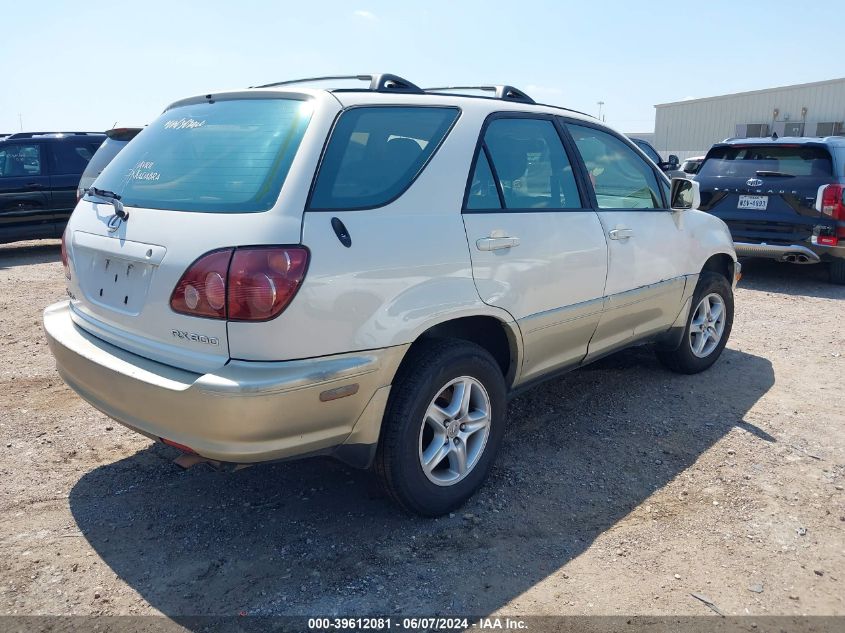 2000 Lexus Rx 300 VIN: JT6GF10U9Y0063249 Lot: 39612081