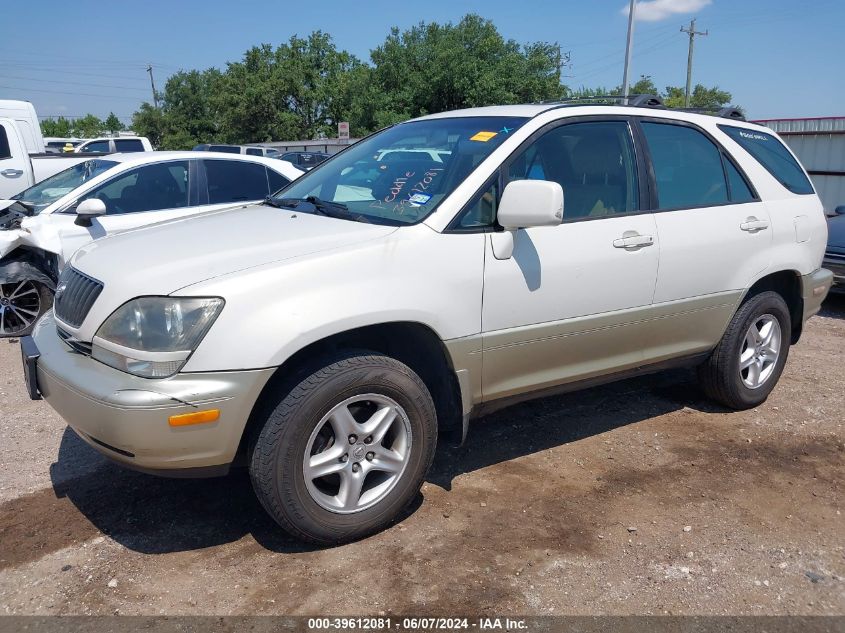 2000 Lexus Rx 300 VIN: JT6GF10U9Y0063249 Lot: 39612081