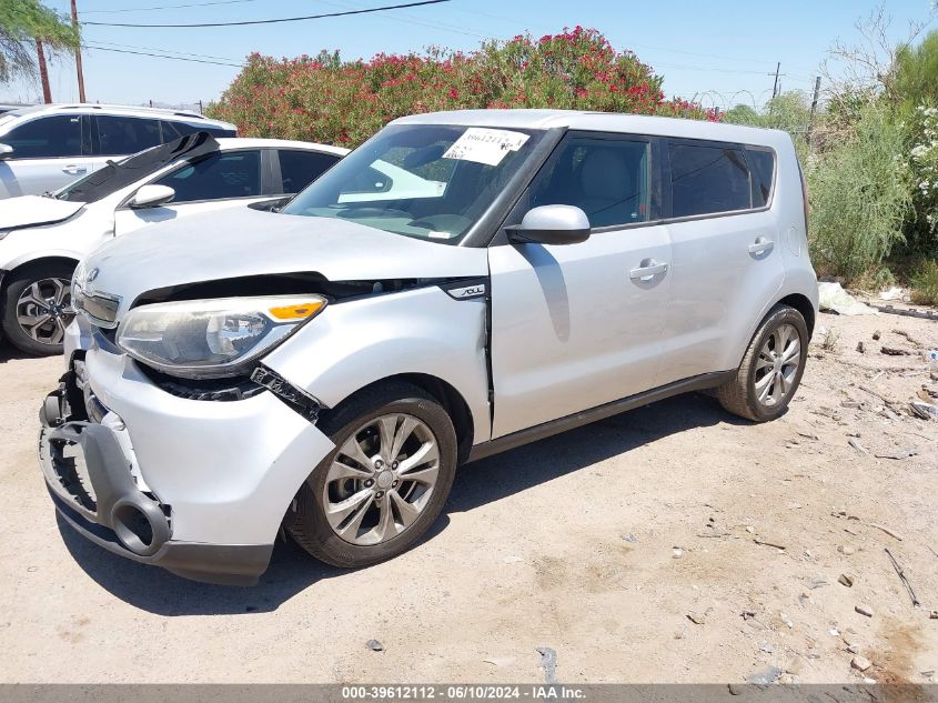 2015 Kia Soul + VIN: KNDJP3A54F7768317 Lot: 39612112