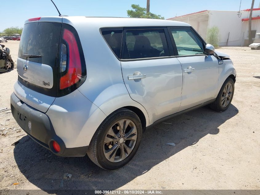 2015 Kia Soul + VIN: KNDJP3A54F7768317 Lot: 39612112