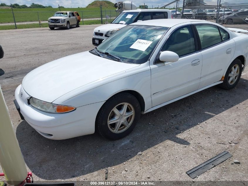 2002 Oldsmobile Alero Gl1 VIN: 1G3NL52E12C154947 Lot: 39612137