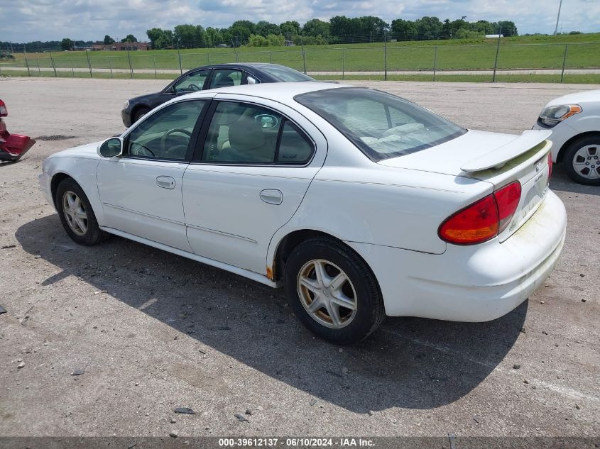 2002 Oldsmobile Alero Gl1 VIN: 1G3NL52E12C154947 Lot: 39612137