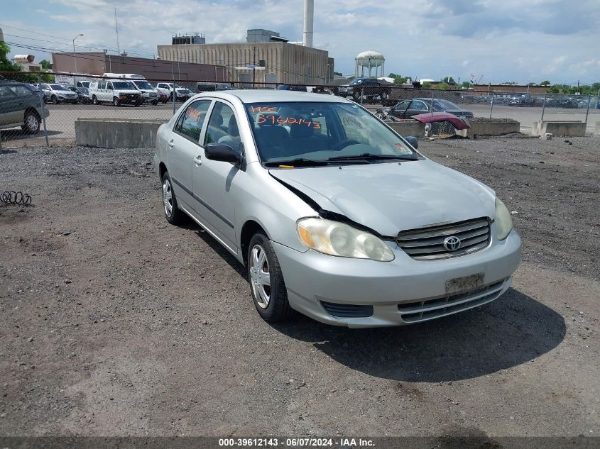 2003 Toyota Corolla Ce VIN: 2T1BR32E53C101943 Lot: 39612143