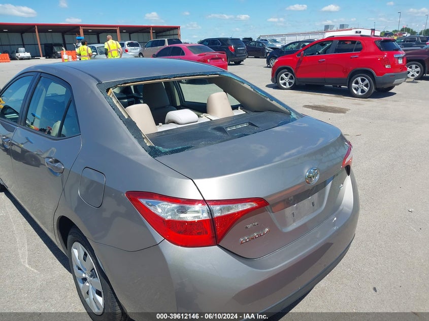 2014 Toyota Corolla Le VIN: 5YFBURHE6EP087806 Lot: 39612146