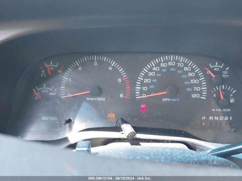 2000 Dodge Ram 1500 St VIN: 3B7HF13Z5YM224780 Lot: 39612154