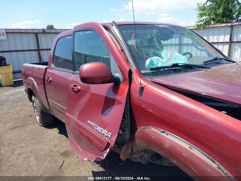 2006 Toyota Tundra Limited V8 VIN: 5TBDT48186S520555 Lot: 39612177
