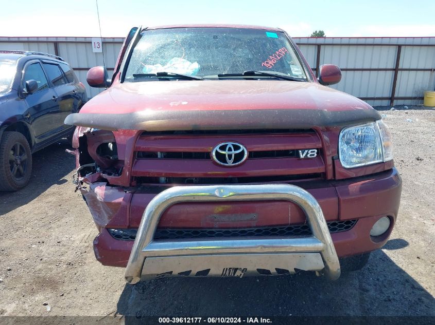 2006 Toyota Tundra Limited V8 VIN: 5TBDT48186S520555 Lot: 39612177