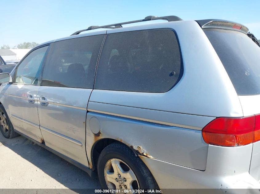 2001 Honda Odyssey Ex VIN: 2HKRL186X1H538528 Lot: 39612181