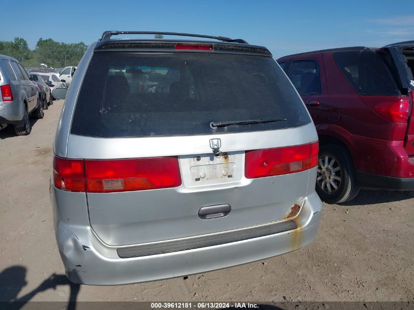 2001 Honda Odyssey Ex VIN: 2HKRL186X1H538528 Lot: 39612181