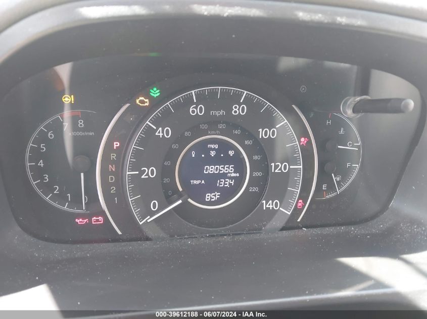 2013 Honda Cr-V Ex VIN: 5J6RM4H59DL032334 Lot: 39612188