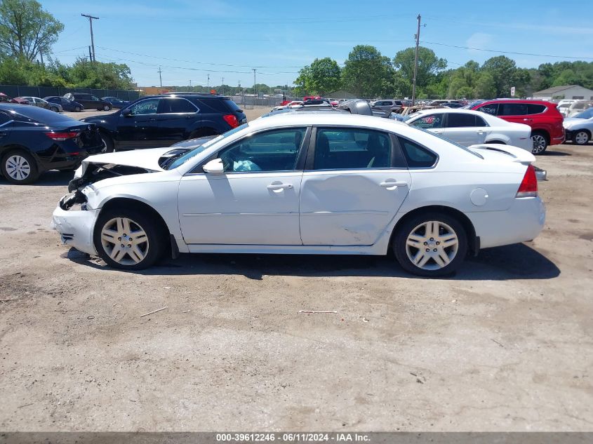 2012 Chevrolet Impala Lt VIN: 2G1WB5E38C1190278 Lot: 39612246