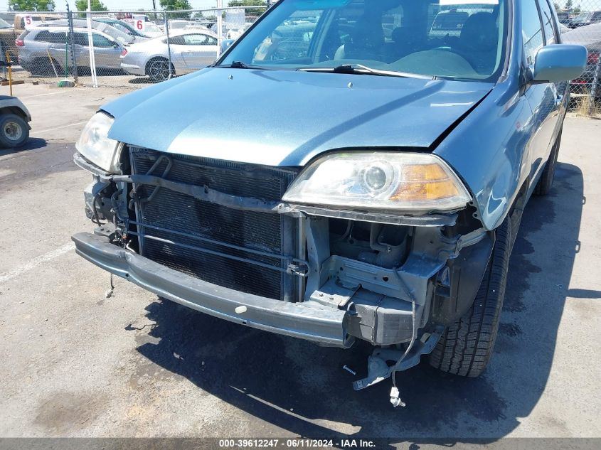 2006 Acura Mdx VIN: 2HNYD18996H519689 Lot: 39612247