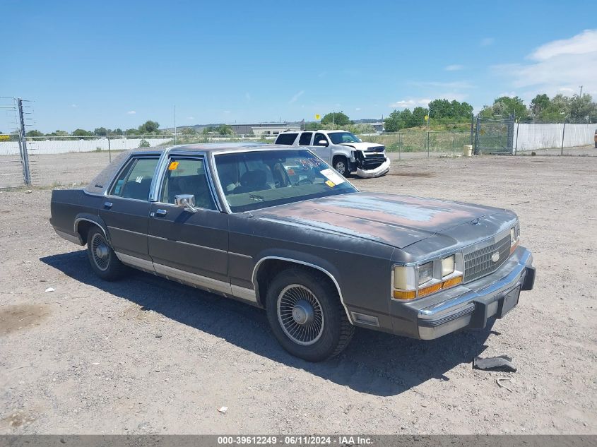 1989 Ford Crown Victoria Lx VIN: 2FABP74F4KX196885 Lot: 39612249