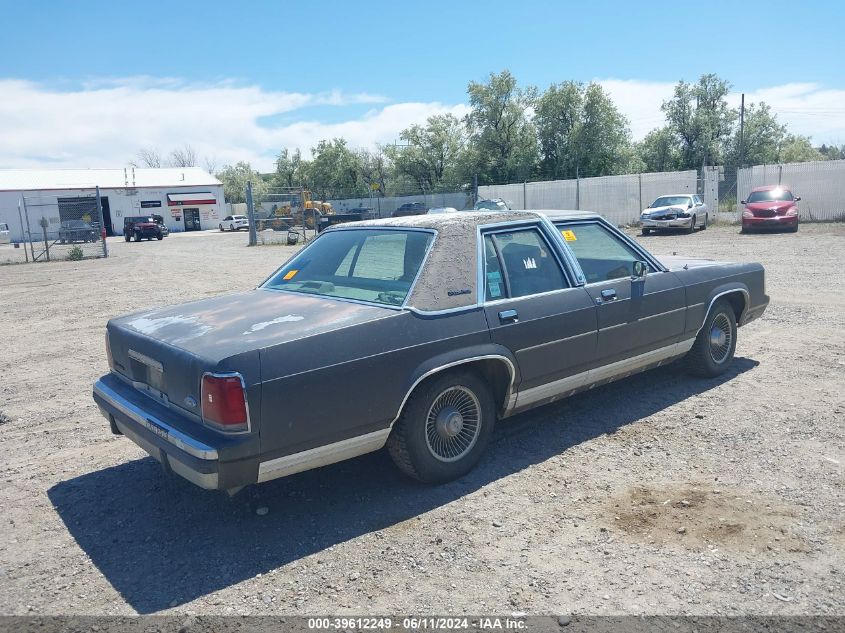 1989 Ford Crown Victoria Lx VIN: 2FABP74F4KX196885 Lot: 39612249