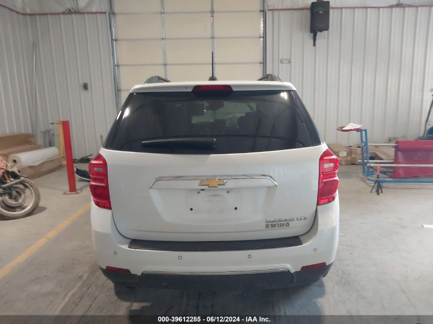 2016 Chevrolet Equinox Ltz VIN: 2GNALDEK3G1153894 Lot: 39612285