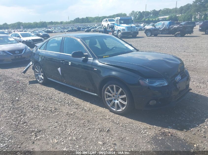 WAUEFAFL1CA117951 | 2012 AUDI A4