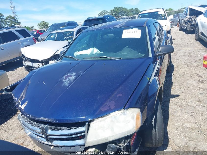 2013 Dodge Avenger Se V6 VIN: 1C3CDZAG8DN756738 Lot: 39612291