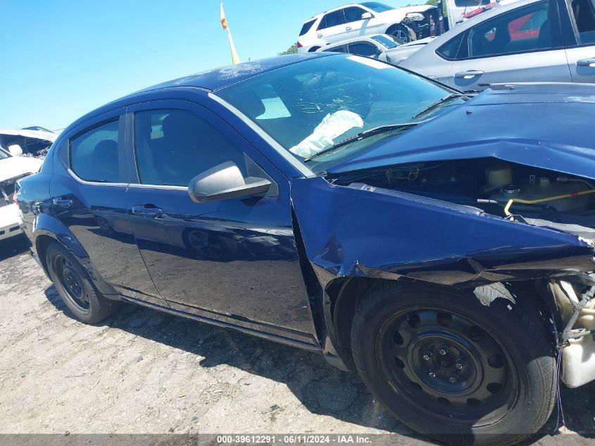 2013 Dodge Avenger Se V6 VIN: 1C3CDZAG8DN756738 Lot: 39612291