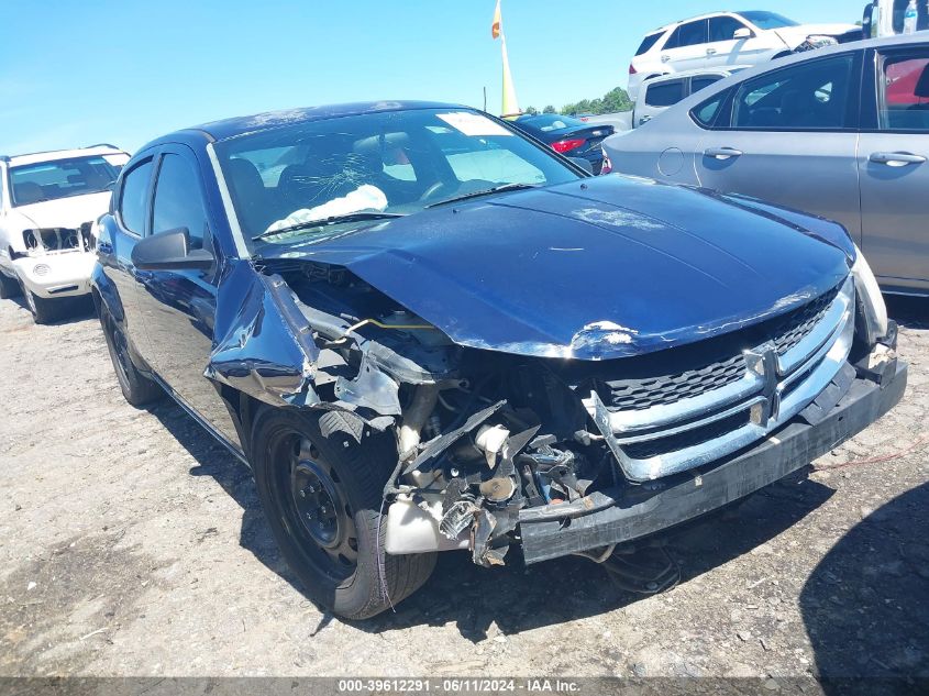 2013 Dodge Avenger Se V6 VIN: 1C3CDZAG8DN756738 Lot: 39612291