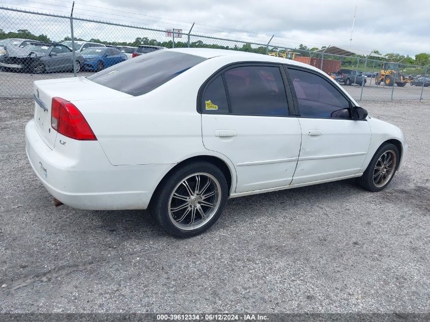 2003 Honda Civic Lx VIN: 2HGES15503H586324 Lot: 39612334