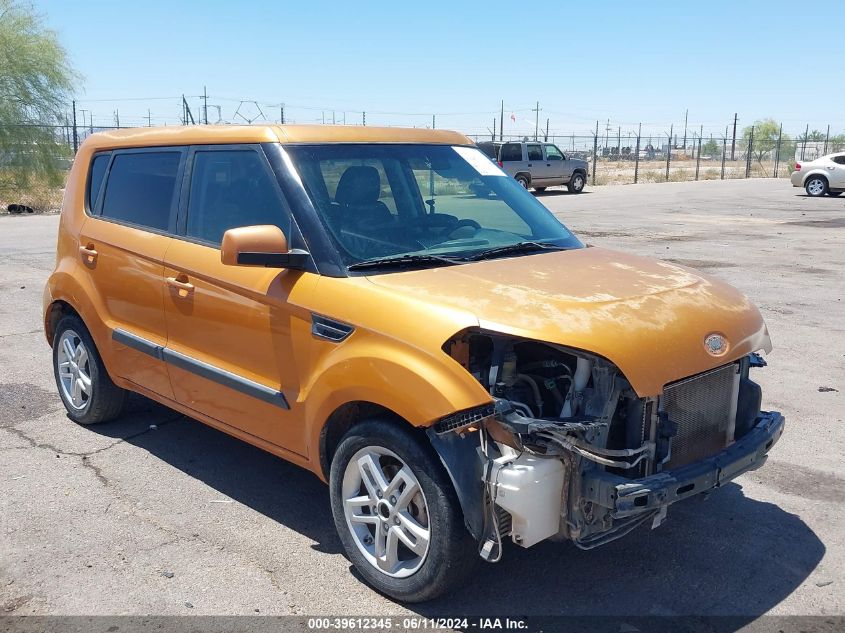 2011 Kia Soul + VIN: KNDJT2A26B7288141 Lot: 39612345