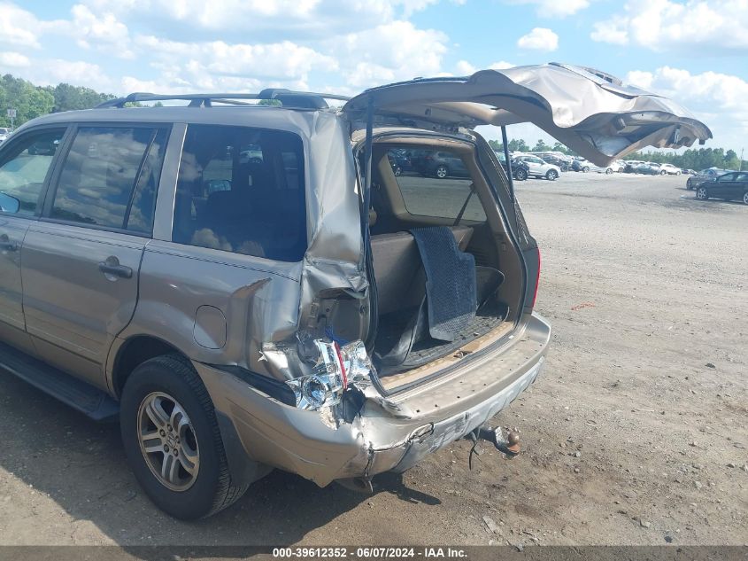 2004 Honda Pilot Ex-L VIN: 2HKYF18604H548802 Lot: 39612352