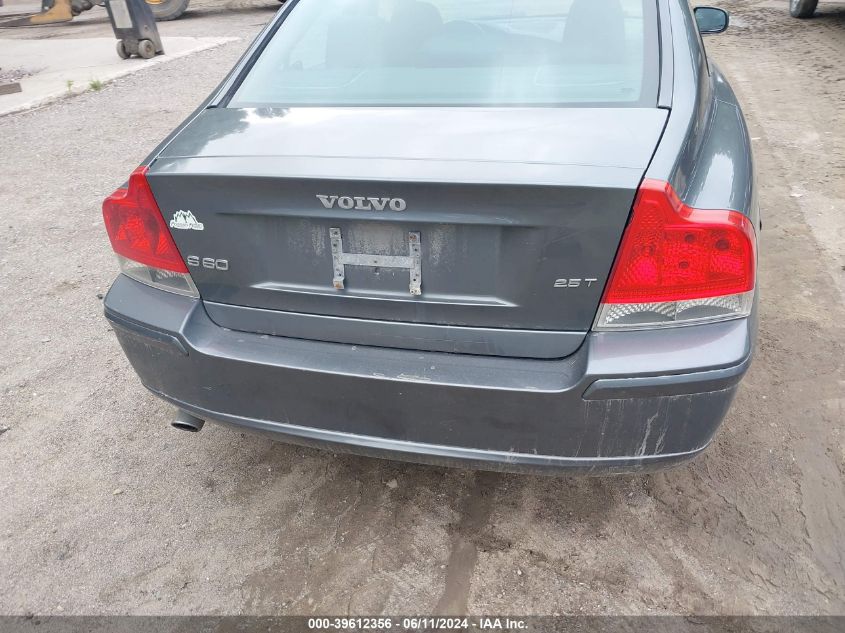 2007 Volvo S60 2.5T VIN: YV1RS592172615703 Lot: 39612356