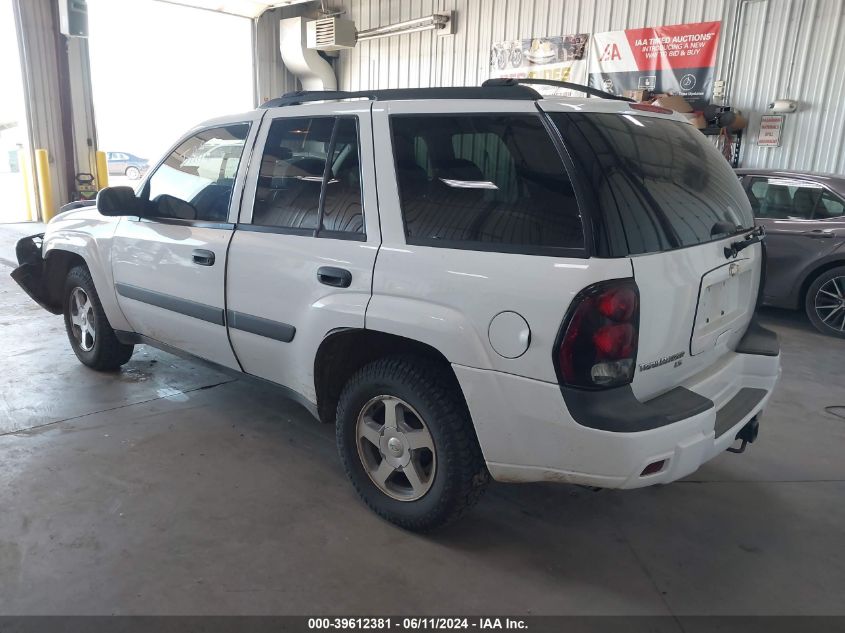 2005 Chevrolet Trailblazer Ls VIN: 1GNDT13S852206357 Lot: 39612381