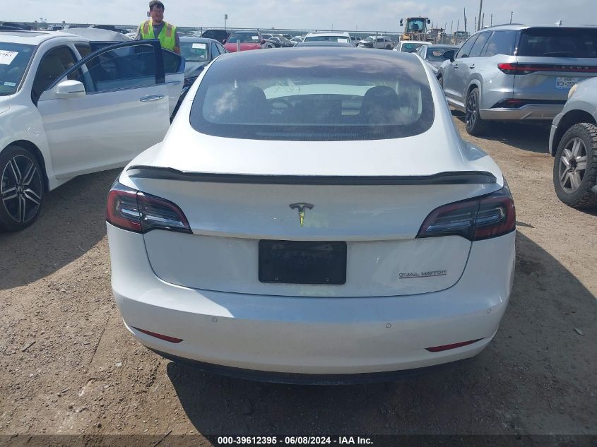 2019 Tesla Model 3 Long Range/Performance VIN: 5YJ3E1EB0KF530164 Lot: 39612395