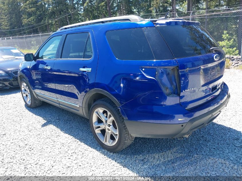 2015 Ford Explorer Limited VIN: 1FM5K8F83FGB74751 Lot: 39612401