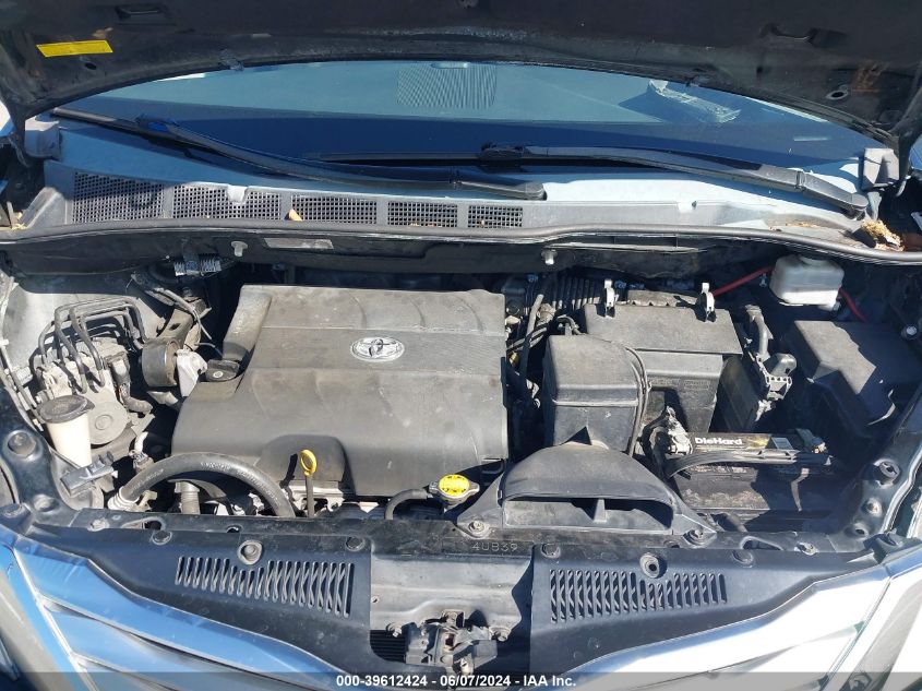 2012 Toyota Sienna Limited V6 7 Passenger VIN: 5TDYK3DCXCS254934 Lot: 39612424