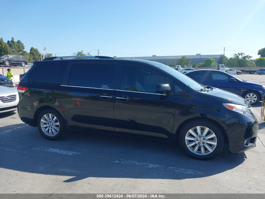 2012 Toyota Sienna Limited V6 7 Passenger VIN: 5TDYK3DCXCS254934 Lot: 39612424