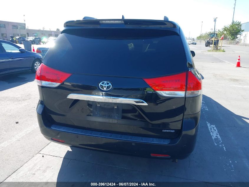 2012 Toyota Sienna Limited V6 7 Passenger VIN: 5TDYK3DCXCS254934 Lot: 39612424