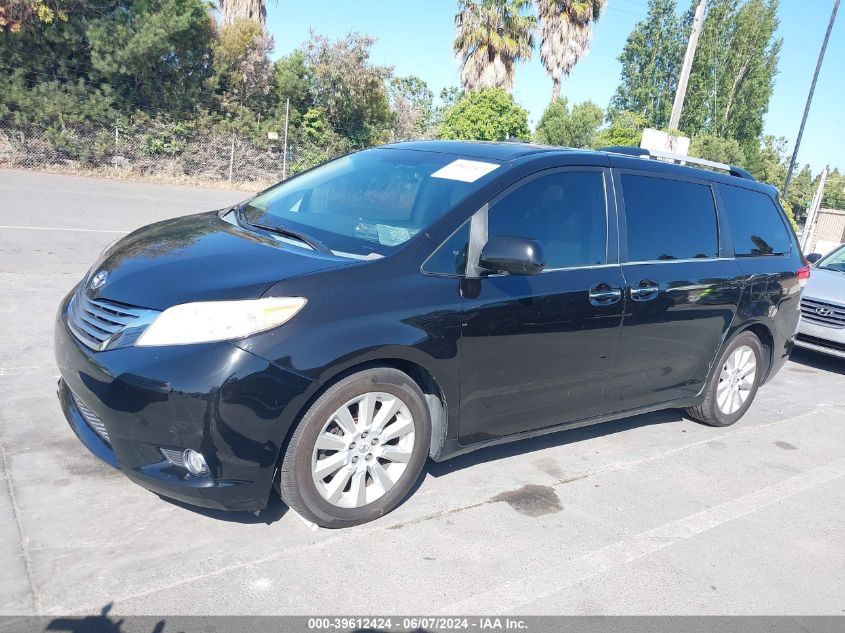 2012 Toyota Sienna Limited V6 7 Passenger VIN: 5TDYK3DCXCS254934 Lot: 39612424