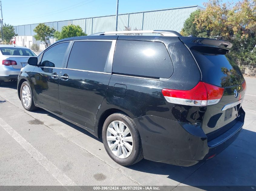 2012 Toyota Sienna Limited V6 7 Passenger VIN: 5TDYK3DCXCS254934 Lot: 39612424