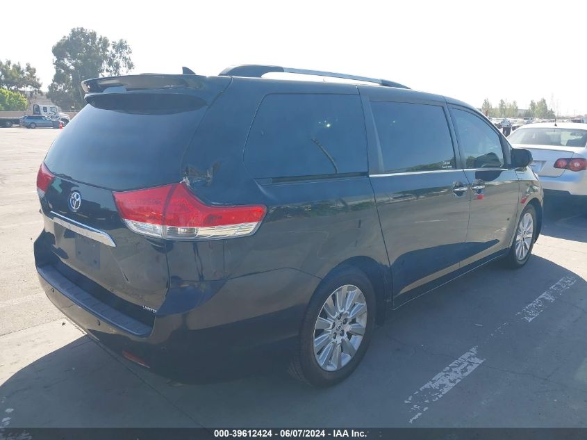 2012 Toyota Sienna Limited V6 7 Passenger VIN: 5TDYK3DCXCS254934 Lot: 39612424