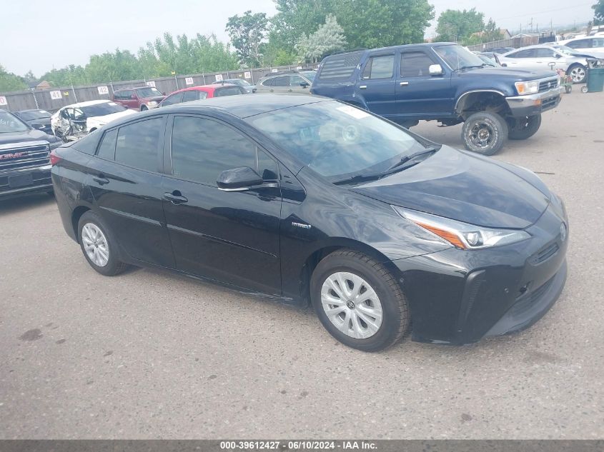 2019 Toyota Prius Le VIN: JTDKARFU7K3083366 Lot: 39612427