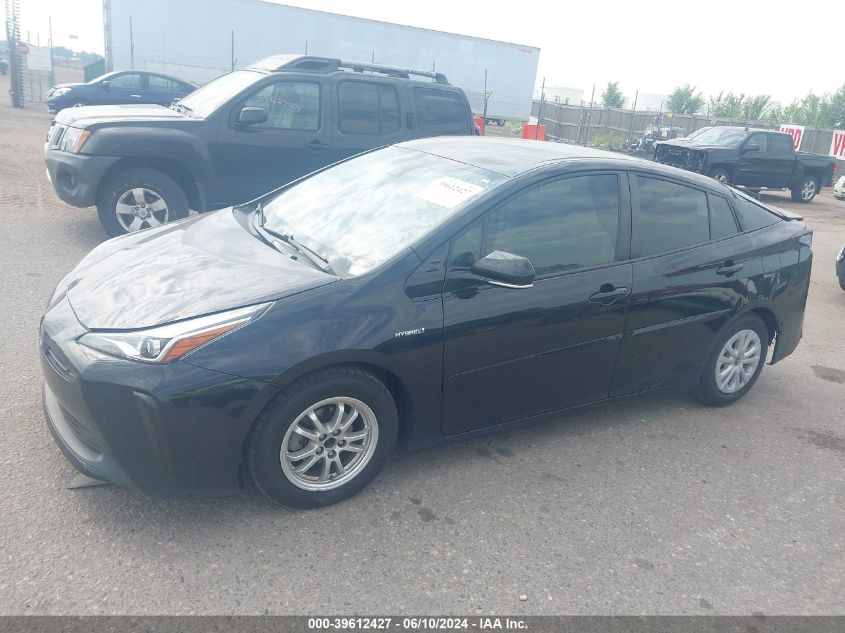 2019 Toyota Prius Le VIN: JTDKARFU7K3083366 Lot: 39612427