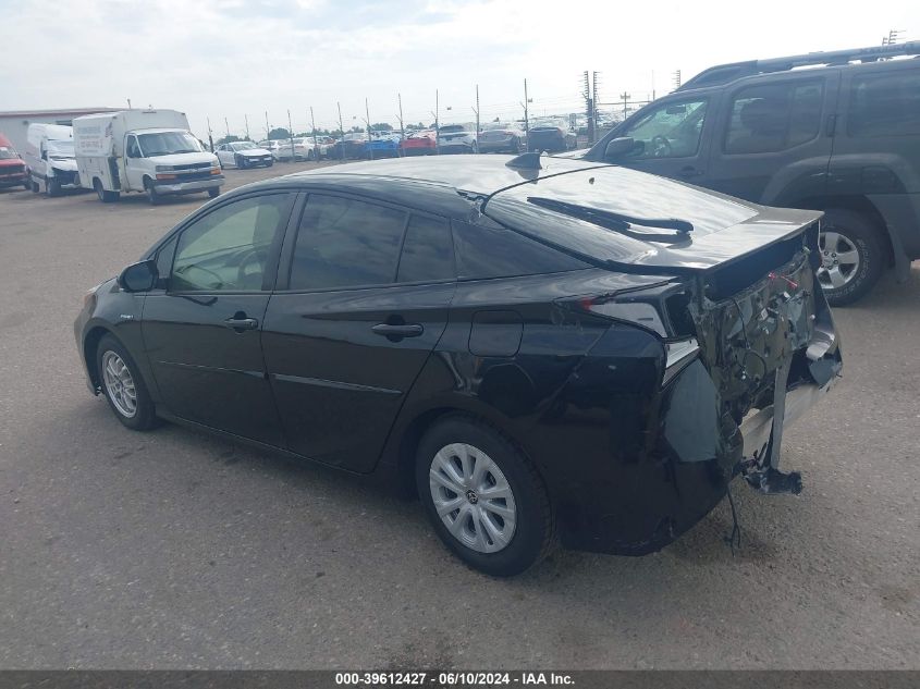 2019 Toyota Prius Le VIN: JTDKARFU7K3083366 Lot: 39612427