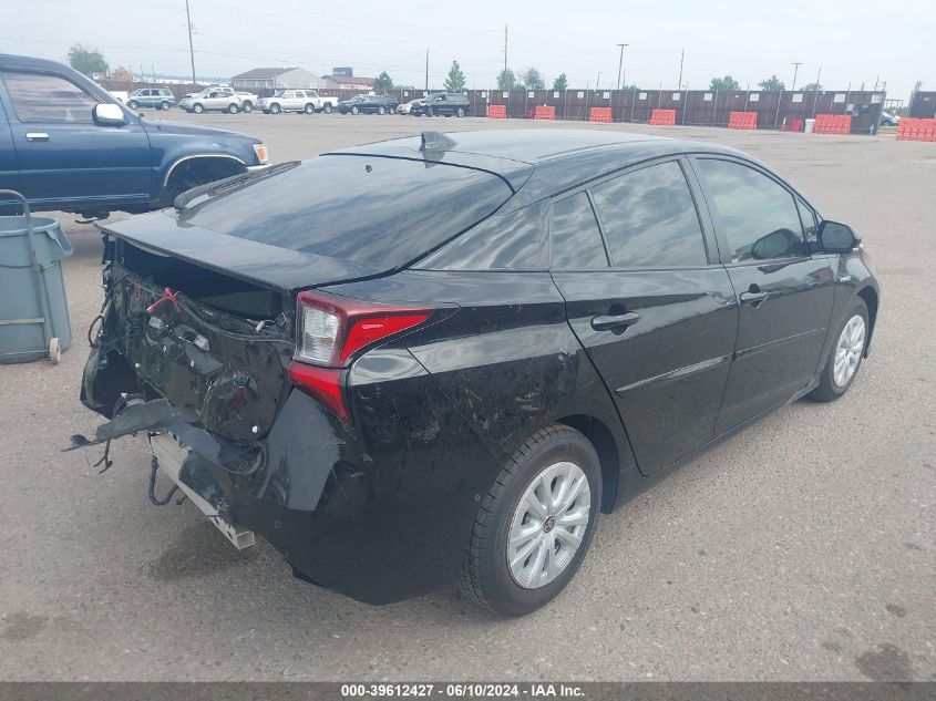 2019 Toyota Prius Le VIN: JTDKARFU7K3083366 Lot: 39612427