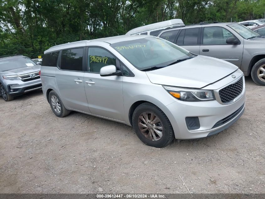 2016 Kia Sedona Lx VIN: KNDMB5C16G6081932 Lot: 39612447