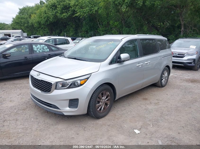 2016 Kia Sedona Lx VIN: KNDMB5C16G6081932 Lot: 39612447