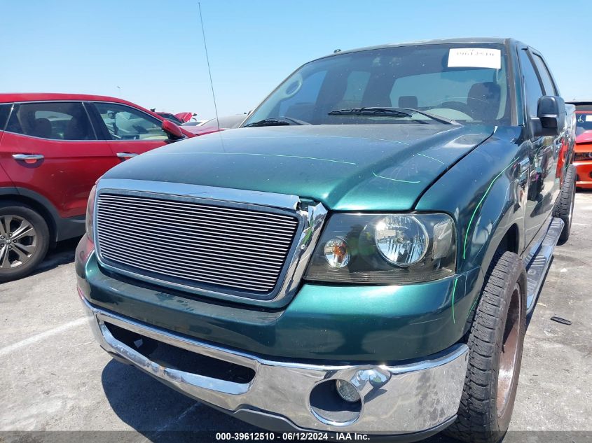 2007 Ford F-150 Lariat/Xlt VIN: 1FTPW12587KB12863 Lot: 39612510
