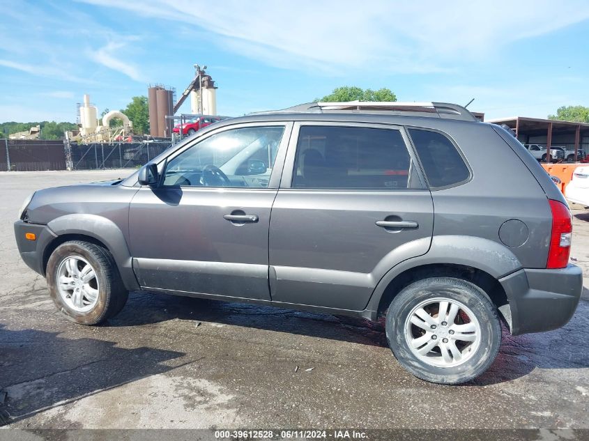 2008 Hyundai Tucson Limited V6/Se VIN: KM8JN12D88U831628 Lot: 39612528