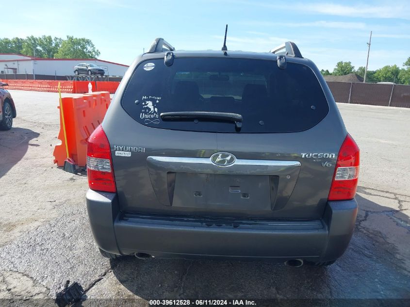 2008 Hyundai Tucson Limited V6/Se VIN: KM8JN12D88U831628 Lot: 39612528