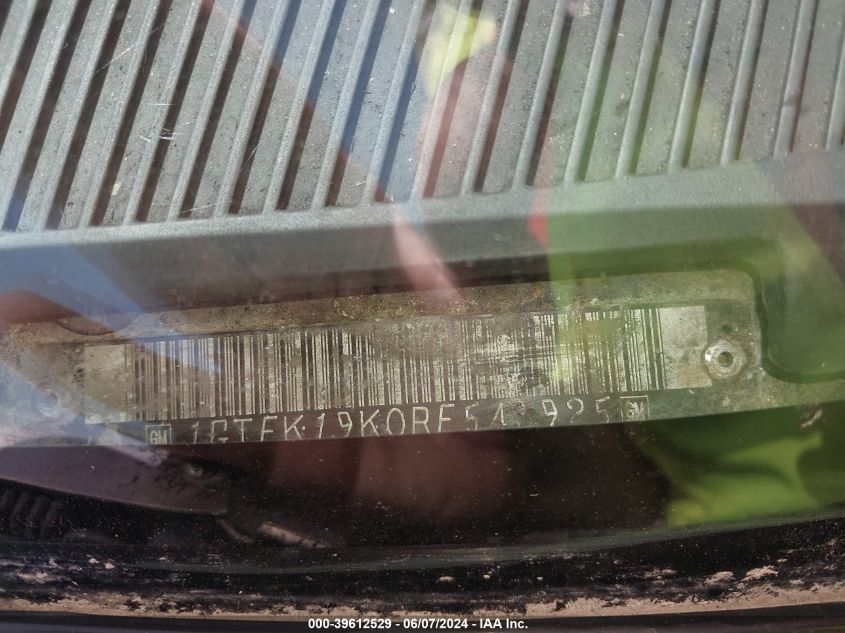 1994 GMC Sierra K1500 VIN: 1GTEK19K0RE543925 Lot: 39612529